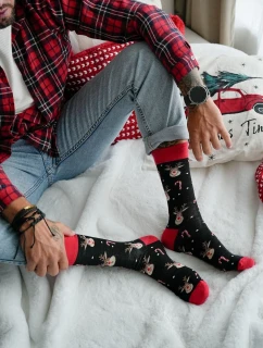 Ponožky Milena 1290-029 Vánoční sob a cukrová třtina 38-46