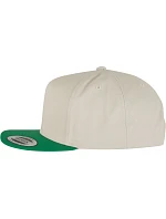 Flexfit 6007/6007T 5 panelová Snapback kšiltovka 55.6007 beige/green