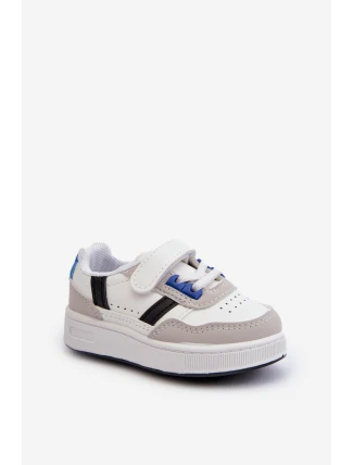 Klasické dětské sportovní boty bílo-modré Marlin