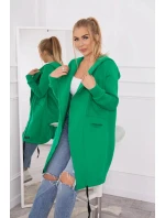 Zateplená mikina s kapucí 21622 zelená - Kesi