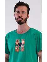 Pánské pyžamo šortky Méďa Happy Pánské pyžamo šortky Méďa Happy