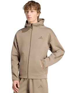 Pánská mikina adidas Z.N.E. Full Zip, béžová, KF3828