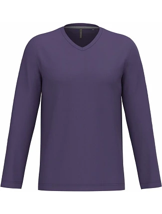 Kariban K 358 Pánské tričko do V s dl. rukávem 20.K358 purple Kariban K 358 Pánské tričko do V s dl. rukávem 20.K358 purple
