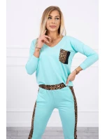 Mátová sada s leopardím potiskem Mátová sada s leopardím potiskem