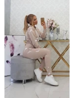 Sada s potiskem pistole béžová