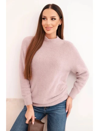 Dámský svetr z vlny s měkkou texturou a dlouhým rukávem béžový