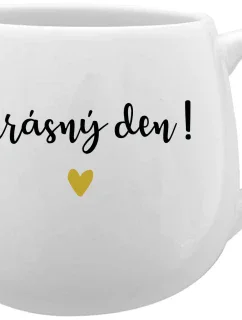 KRÁSNÝ DEN! - bílý keramický hrníček 300 ml