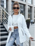 Dámská bunda parka s odepínací kapucí bílá FashionStreet TY5580