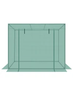 SKLENĚNÁ SKŘÍŇ PRO ZAHRADNÍ TOMATOPY 200x77x168-150CM PE ZELENÁ
