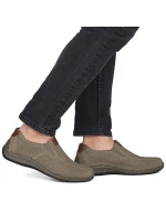 Hnědá pánská kožená prolamovaná obuv Rieker 05272-64