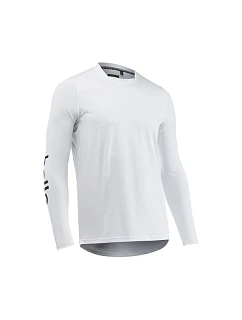 Cyklistické tričko NORTHWAVE Bomb Hello Goodbye Jersey s dlouhým rukávem, bílé