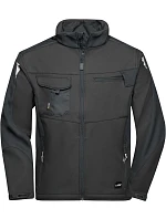 Daiber JN 844 Pracovní letní softshellová bunda - Strong 02.0844 black/black