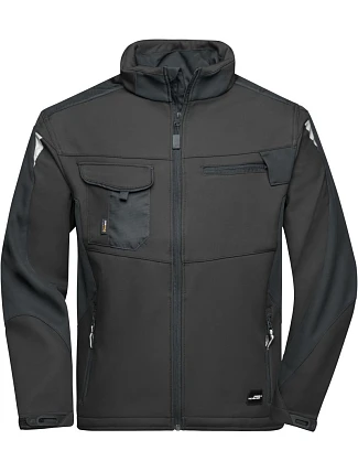 Daiber JN 844 Pracovní letní softshellová bunda - Strong 02.0844 black/black