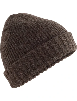 Beechfield B 389 Pletená čepice "Stonefell" 53.0389 dark brown marl