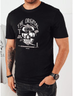 Pánské tričko s potiskem černé Dstreet RX5381