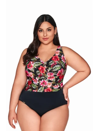 JEDNODÍLNÉ PLAVKY SKJ 60 KVĚTINOVÉ MAXI PLAVKY