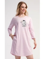 Dámské domácí šaty s tříčtvrtečním rukávem Oslík