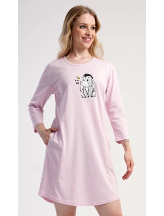 Dámské domácí šaty s tříčtvrtečním rukávem Oslík
