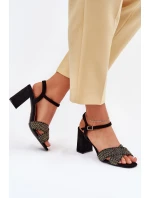 Sandály na podpatku  model 214687 Step in style