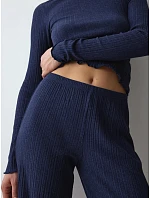 Versatile Rib Straight Trousers - Blue - TRIUMPH Blue - TRIUMPH Versatile Rib Straight Trousers - Blue - TRIUMPH Blue - TRIUMPH