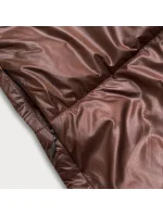 Hnědo/cappuccino dlouhá oboustranná zimní bunda (l22-9852-300/62) Hnědo/cappuccino dlouhá oboustranná zimní bunda (l22-9852-300/62)