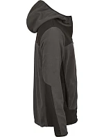 Tee Jays TJ 9124 Fleecová bunda s kapucí "Mountain" 18.9124 asphalt/black