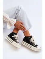 Dámské tenisky na platformě černé Aineri