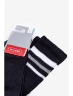 Dámské ponožky s ozdobným tiskem Černé Dámské ponožky s ozdobným tiskem Černé