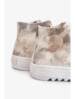 Dámské tenisky High Big Star LL274047 Bílá a zelená Dámské tenisky High Big Star LL274047 Bílá a zelená