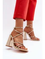 Sandály na podpatku model 193938 Step in style Sandály na podpatku model 193938 Step in style