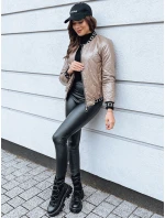 Dámská prošívaná bunda BASEBALL camel FashionStreet TY2563