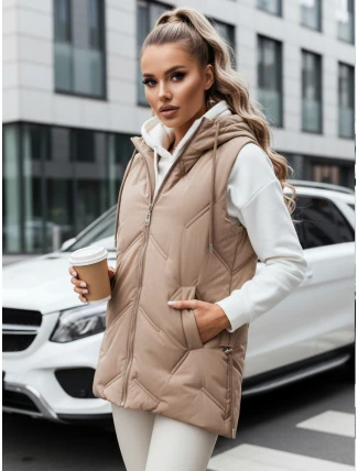 Dámská prošívaná vesta s kapucí FashionStreet TY5107