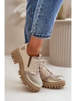 Dámské Polobotky Z Přírodní Kůže Béžové Maciejka 06177-04 Dámské Polobotky Z Přírodní Kůže Béžové Maciejka 06177-04