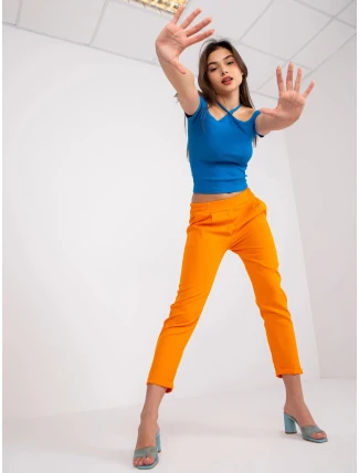 Dámské kalhoty DHJ SP 2536.69 Oranžová - FPrice Dámské kalhoty DHJ SP 2536.69 Oranžová - FPrice