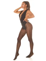 Punčochové kalhoty s geometrickým vzorem SH5015 - InStylefashion Punčochové kalhoty s geometrickým vzorem SH5015 - InStylefashion