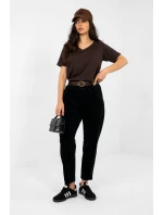 Kordové kalhoty model 224056 Italy Moda