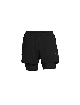 Pánské šortky CASALL M Double Layer Shorts, černé Pánské šortky CASALL M Double Layer Shorts, černé