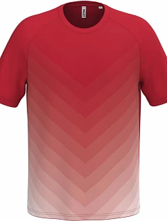 Kariban ProAct PA 4047 Unisex sportovní tričko s barevným gradientem 20.4047 sporty red