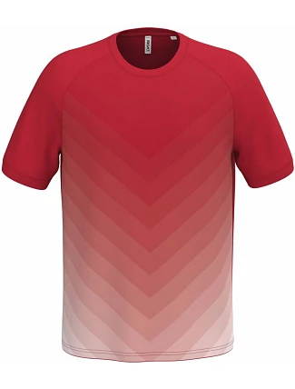 Kariban ProAct PA 4047 Unisex sportovní tričko s barevným gradientem 20.4047 sporty red Kariban ProAct PA 4047 Unisex sportovní tričko s barevným gradientem 20.4047 sporty red
