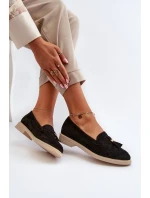 Černé Dámské Semišové Mokasíny Na Ploché Podrážce Zazoo 3420 Černé Dámské Semišové Mokasíny Na Ploché Podrážce Zazoo 3420