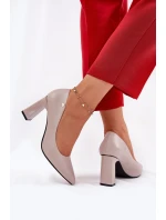 Elegantní Lodičky Na Klínovém Podpatku Vinceza 62221 Šedé