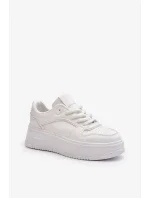 Dámské Tenisky na platformě Eco Leather White Vhisper Dámské Tenisky na platformě Eco Leather White Vhisper