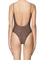 Jednodílné plavky A03986 - 0HFAI hnědá-zlatá - Diesel Jednodílné plavky A03986 - 0HFAI hnědá-zlatá - Diesel