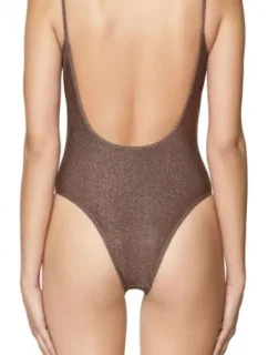 Jednodílné plavky A03986 - 0HFAI hnědá-zlatá - Diesel