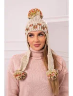 Dámská klapka na uši Nadia K321 béžová Dámská klapka na uši Nadia K321 béžová