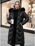 Dámská prošívaná dlouhá bunda WINTERACT černá FashionStreet TY4775z