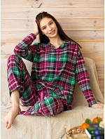 Pyžamo Key LNS 414 B26, dlouhé rukávy, velikost 2XL–3XL, rozepínací Pyžamo Key LNS 414 B26, dlouhé rukávy, velikost 2XL–3XL, rozepínací