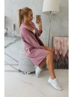 Pláštěnka s delšími zády tmavě růžová