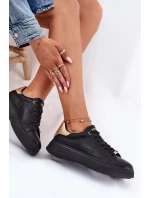 Dámské Sneakersy Z Eko Kůže Big Star RR274257 Černé