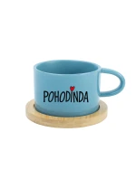 POHODINDA - modrý hrníček makronka 200 ml